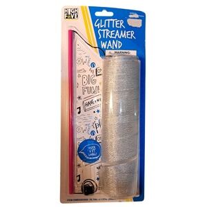 High Five Glitter Streamer Wand Toy for Kids Fun Outdoor Party Play